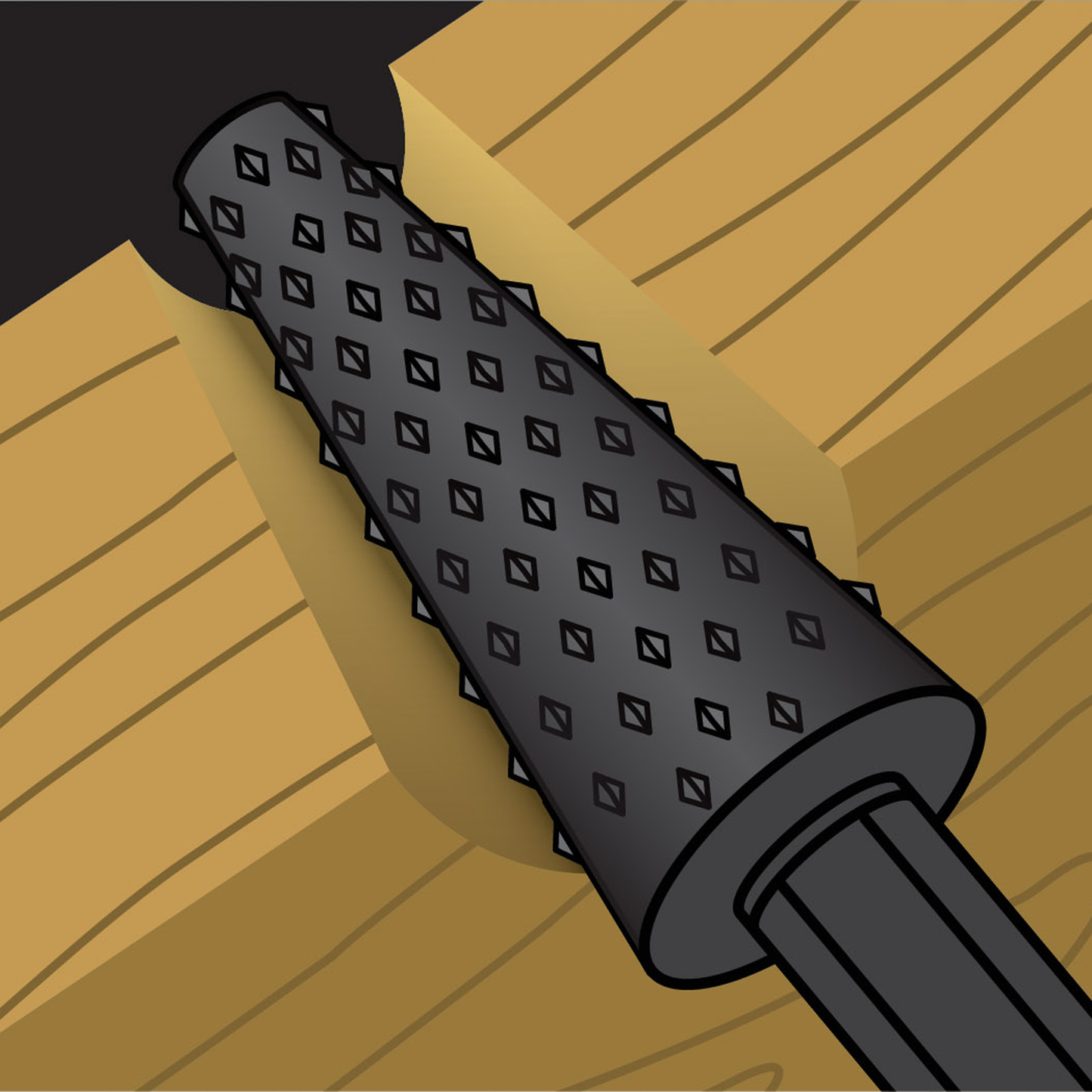 Ryobi Conical Wood Rasp - 60 x 14mm
