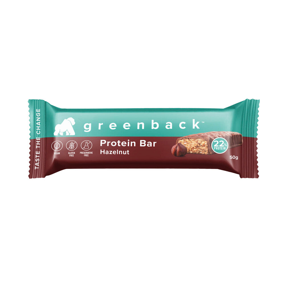 Greenback Plant Protein Hazelnut Bar - 50g