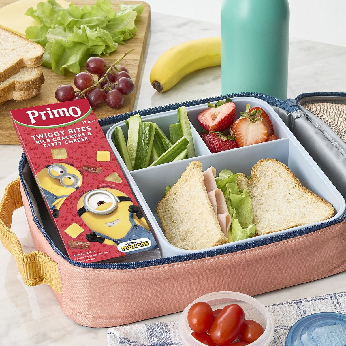 Primo Trios Minions Twiggy Cheese & Rice Cracker 47g