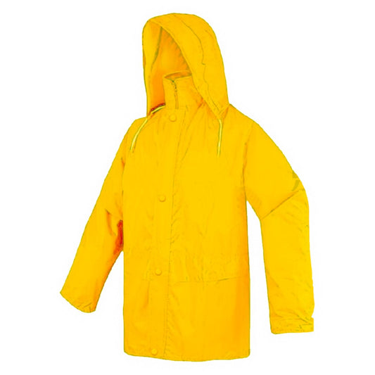 Gripwell XXL Wet Weather Raincoat with Hood - 3/4 Length - Yellow