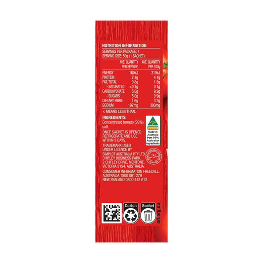 Leggo's Tomato Paste Sachet 4 Pack - 50g