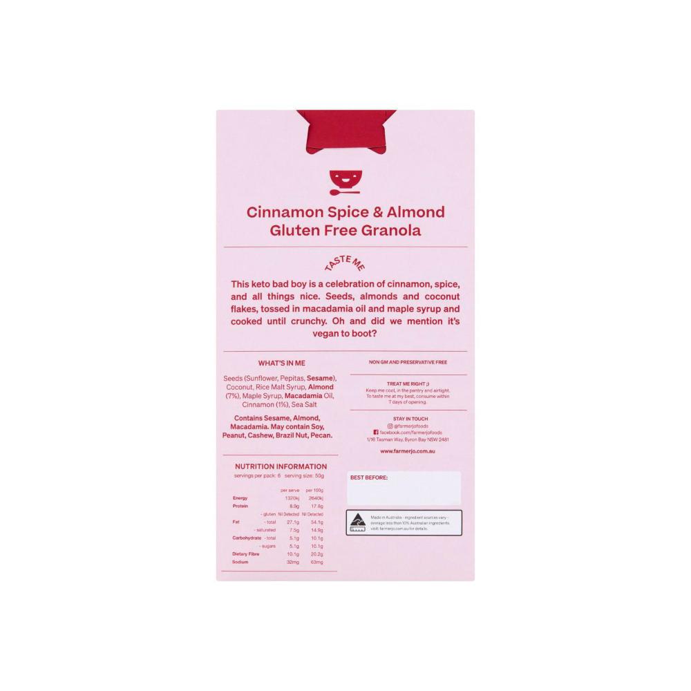 Farmer Jo Gluten Free Keto Granola - 300g