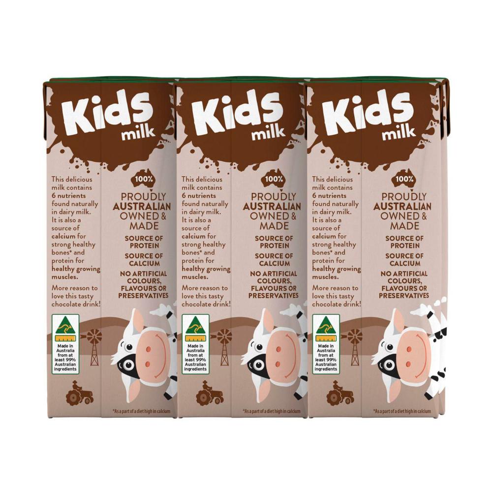 Australias Own Chocolate Kids Milk 200ml - 6 pack