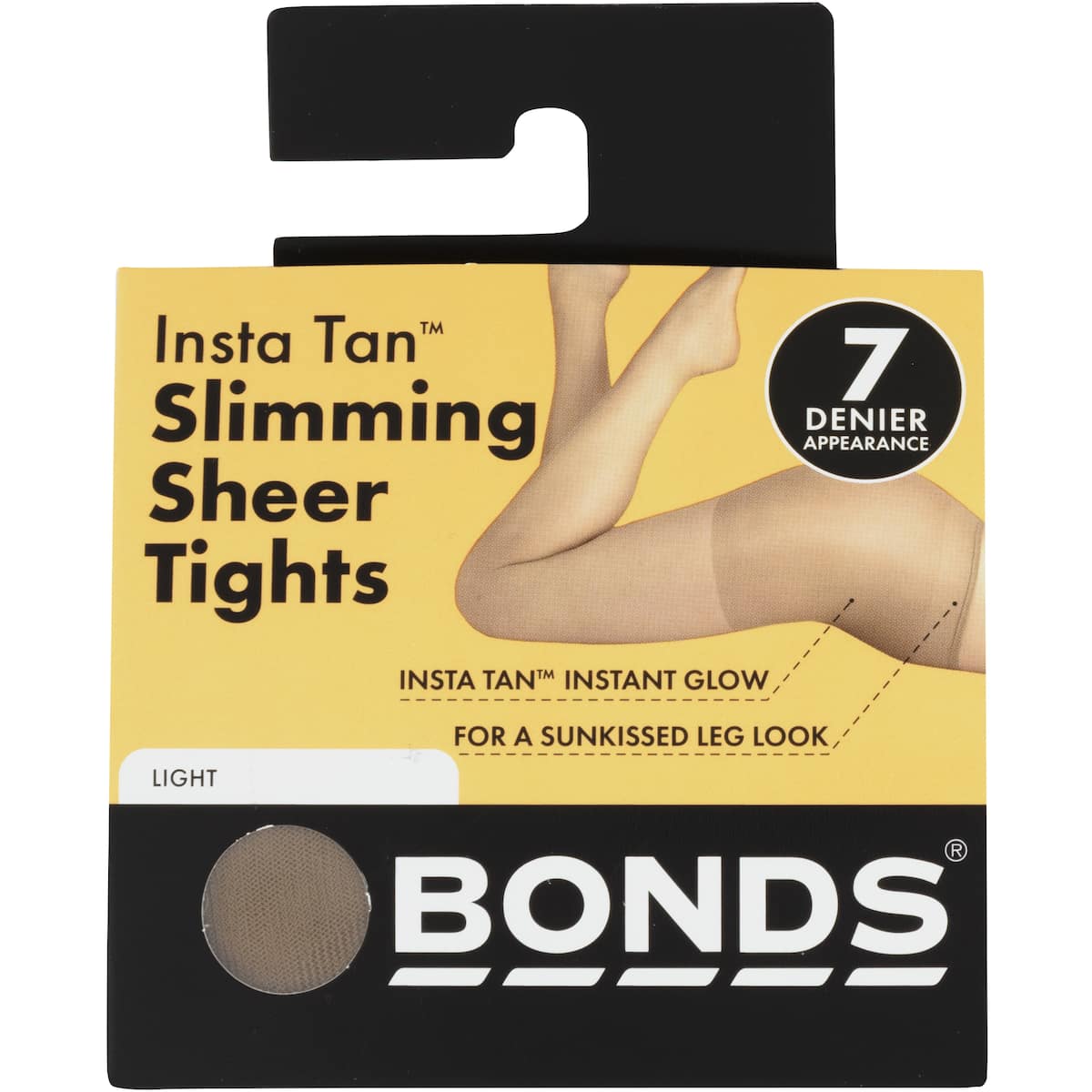 Bonds Instatan Sheer Stockings Slim Tight Light Brown Large Each