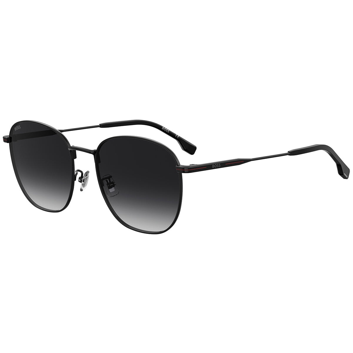 Hugo Boss Men's Boss 1561/F/SK Sunglasses Black Metal Dark Grey