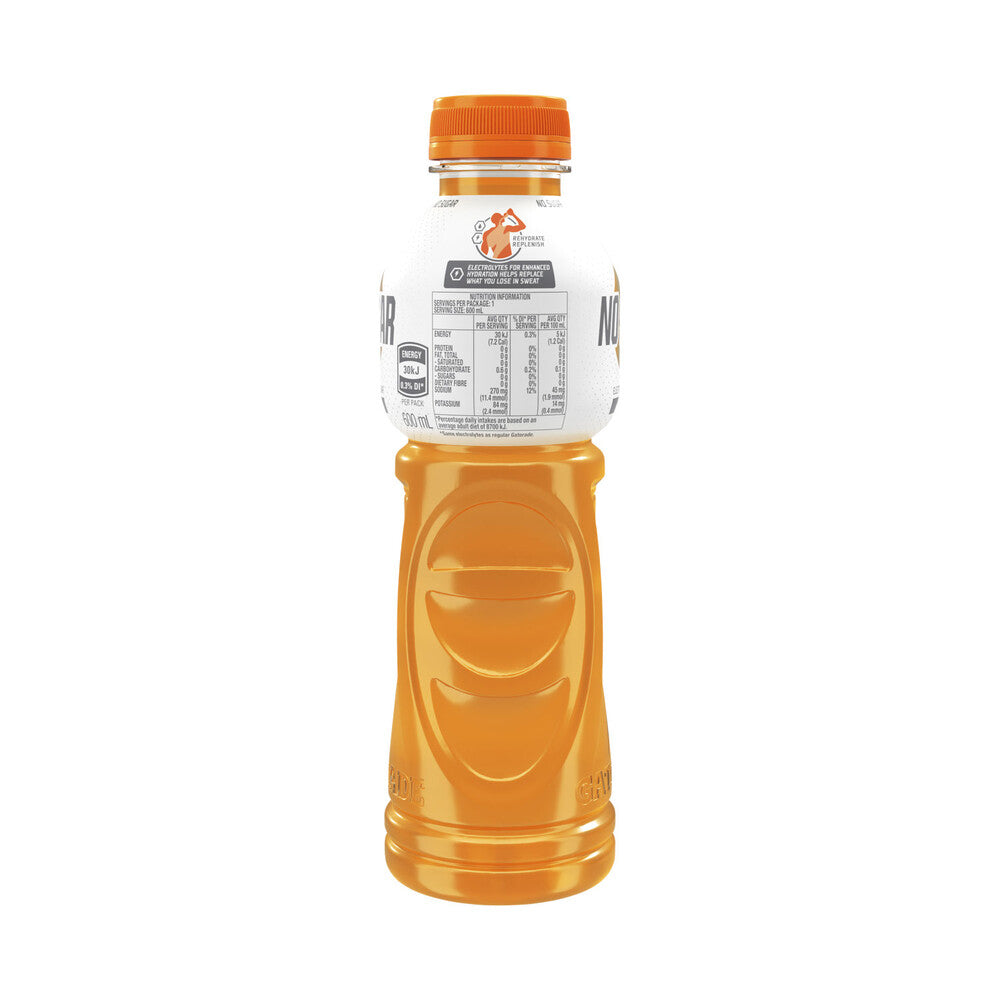 Gatorade No Sugar Orange - 600mL