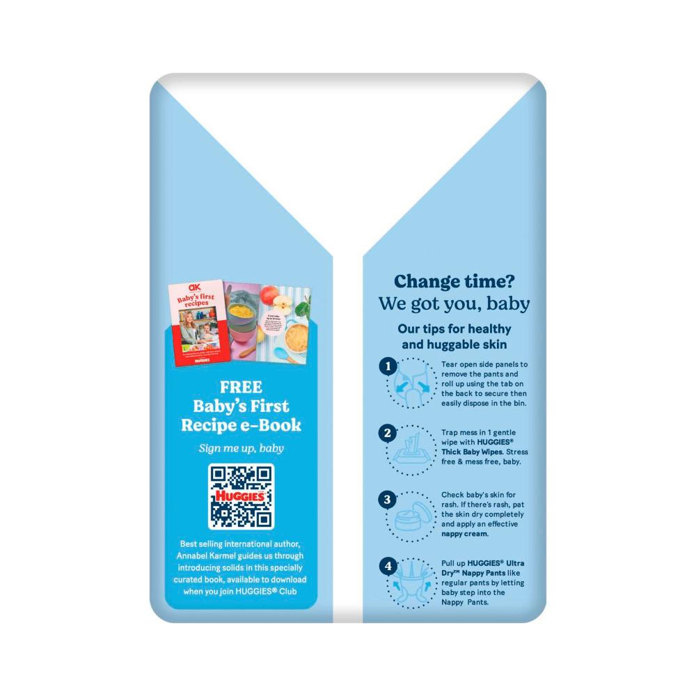 Huggies Ultra Dry Nappy Pants Boys Size 3 (6-12kg) - 36 pack