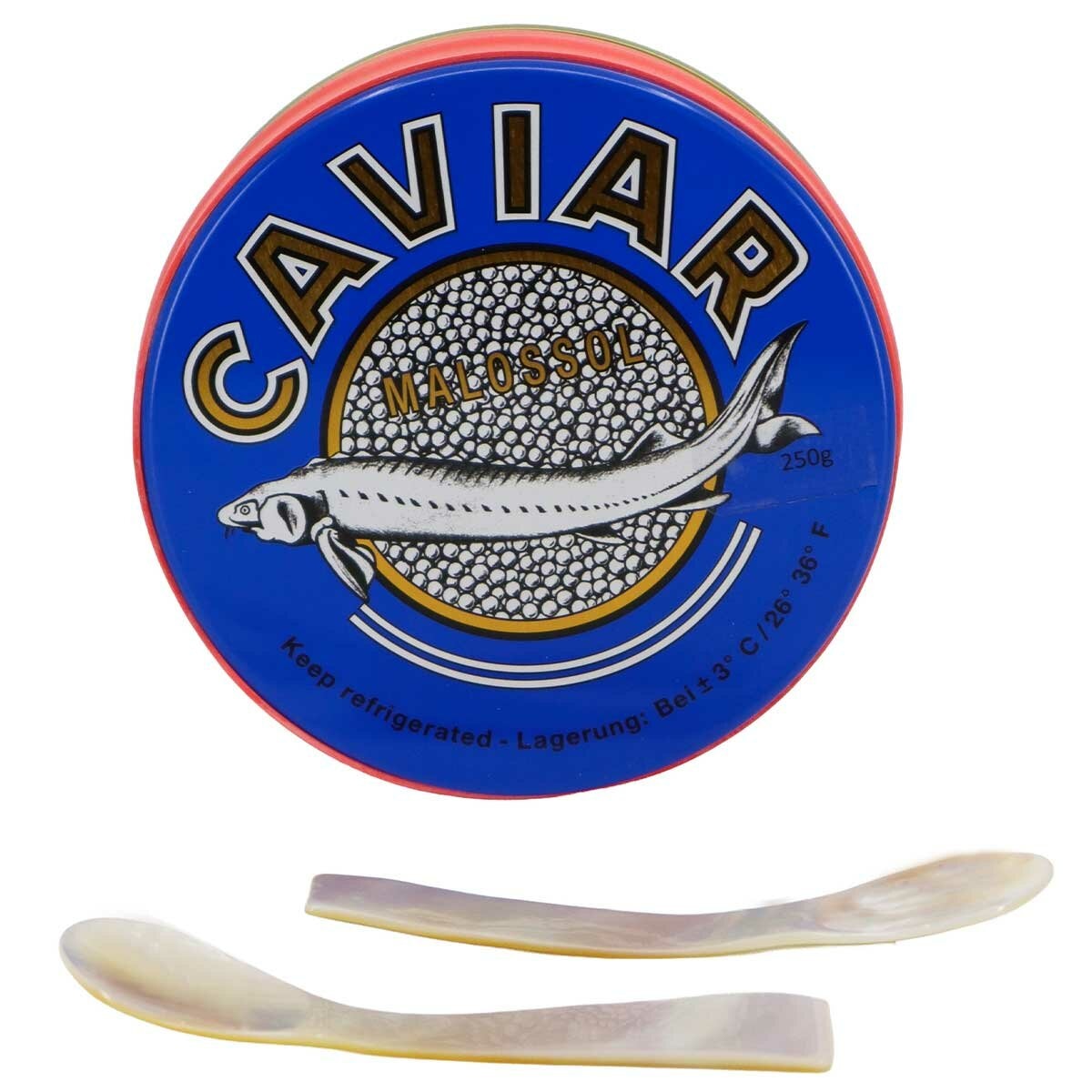 Black Pearl Oscietra Black Caviar Mother Tin Friends of the Sea 250g