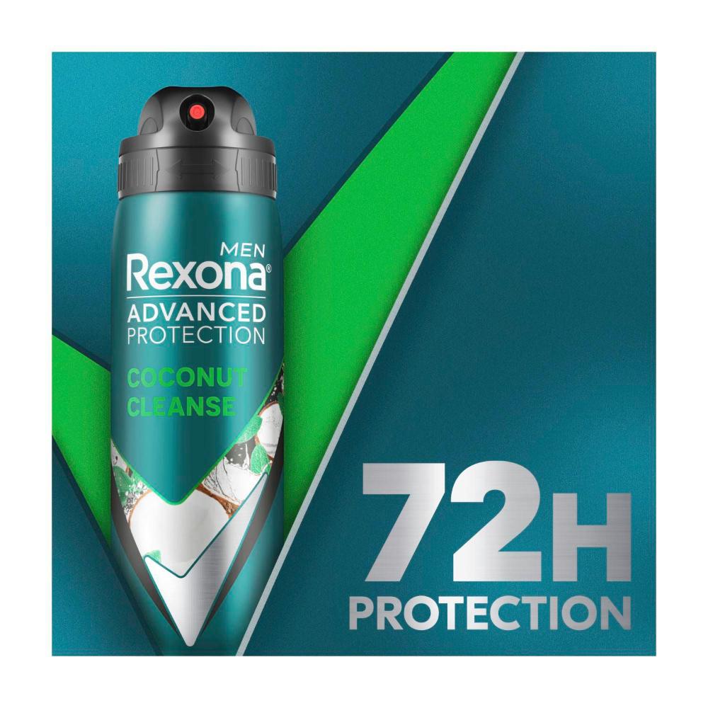 Rexona Men Deodorant 72hr Advanced Aerosol Coconut eanse - 220mL