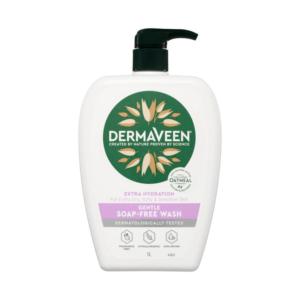 Dermaveen Extra Hydration Gentle Colloidal Oatmeal Soap Free Wash - 1L