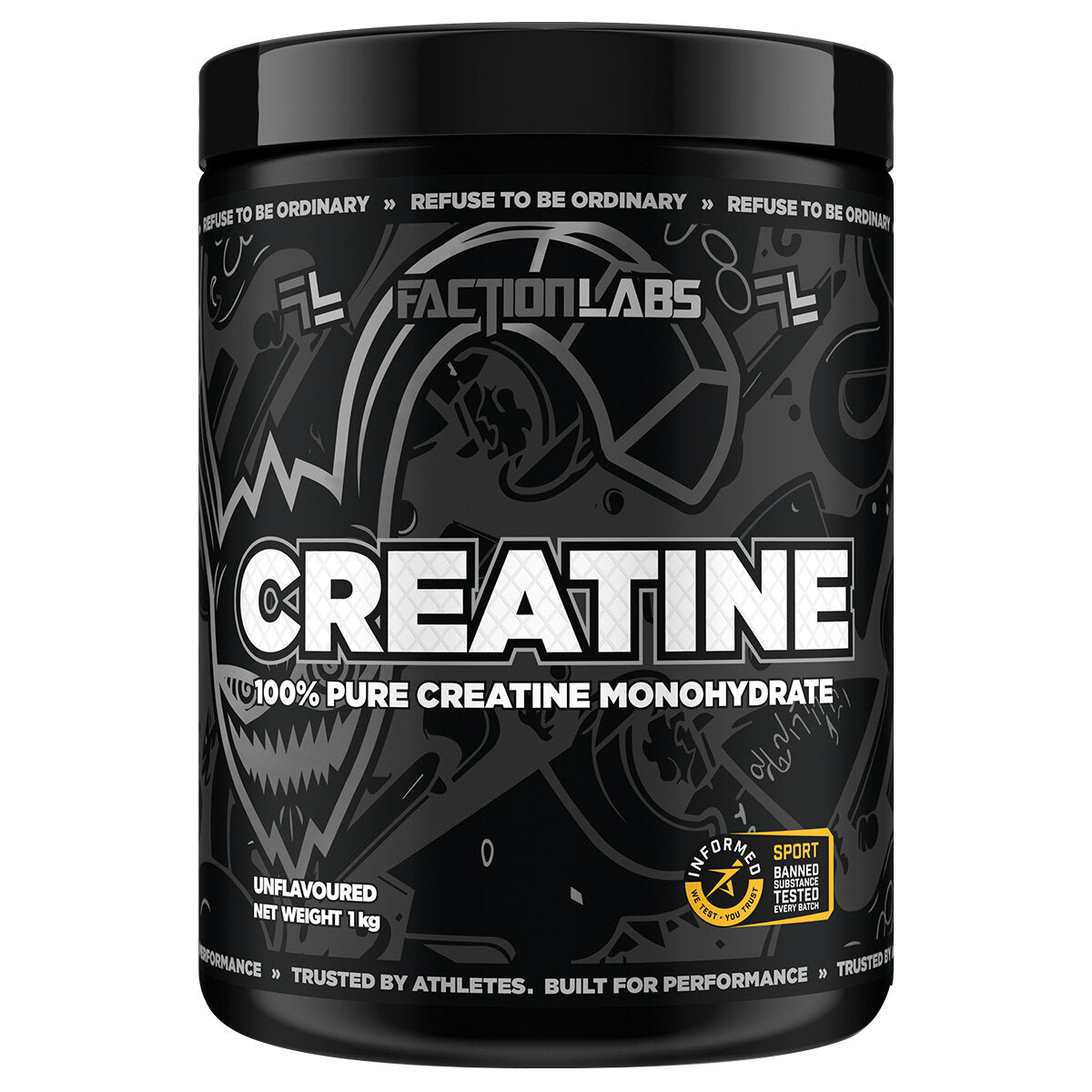 Faction Labs Creatine Monohydrate Micronised FL8008 1kg