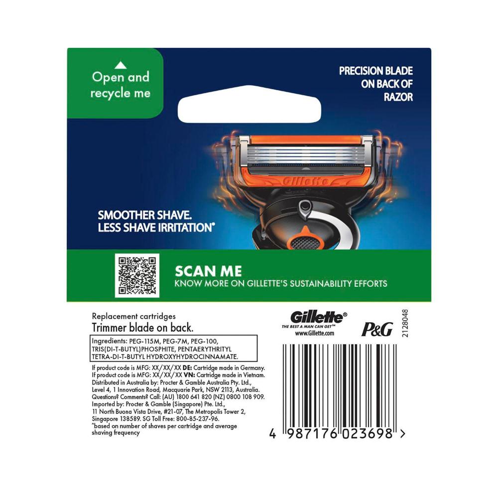 Gillette Proglide Flexball Razor Blades - 4 pack