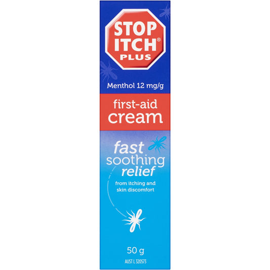 Stop Itch Plus Antiseptic First Aid Itch Cream 50g