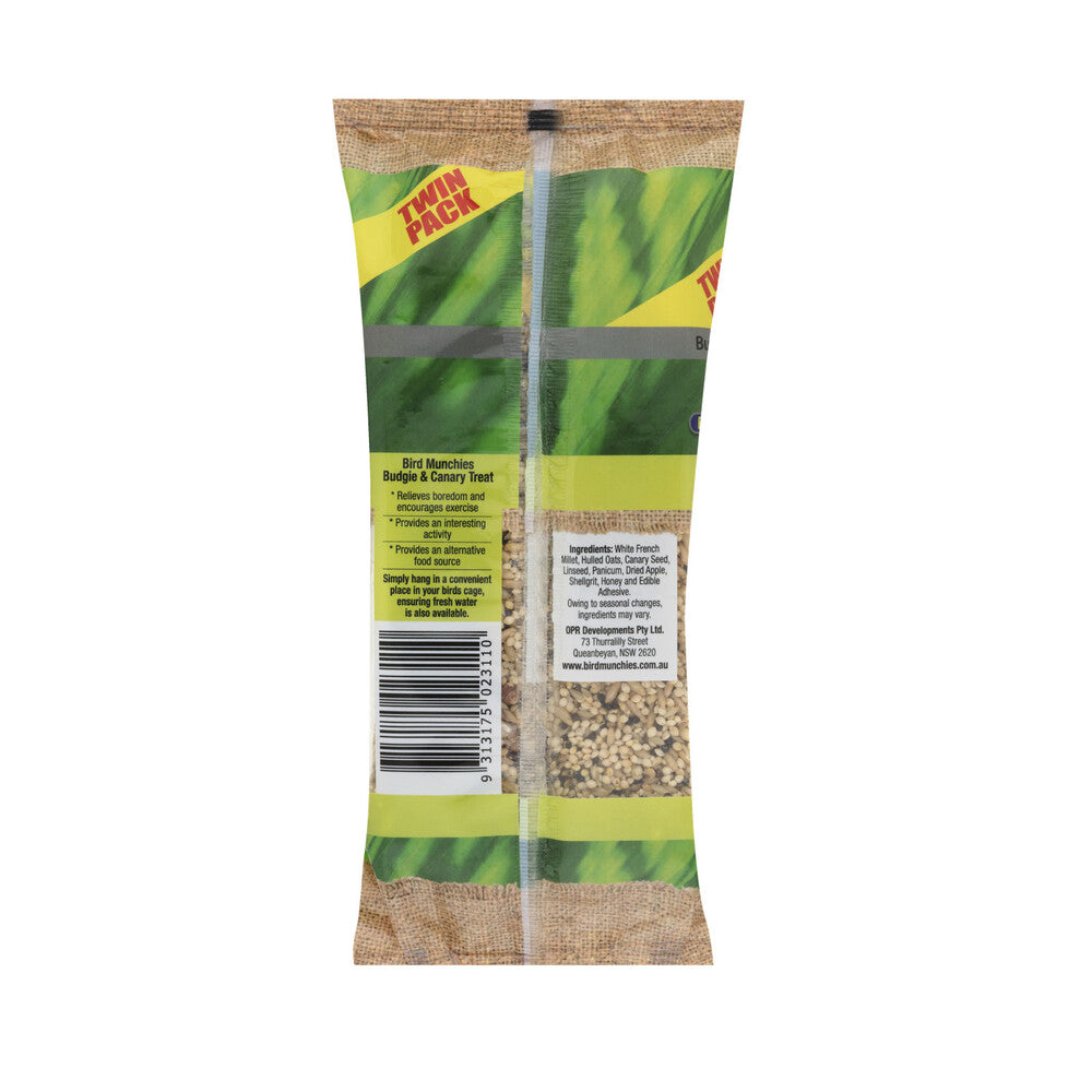 Bird Munchies Twin Pack Budgie Treat - 220g