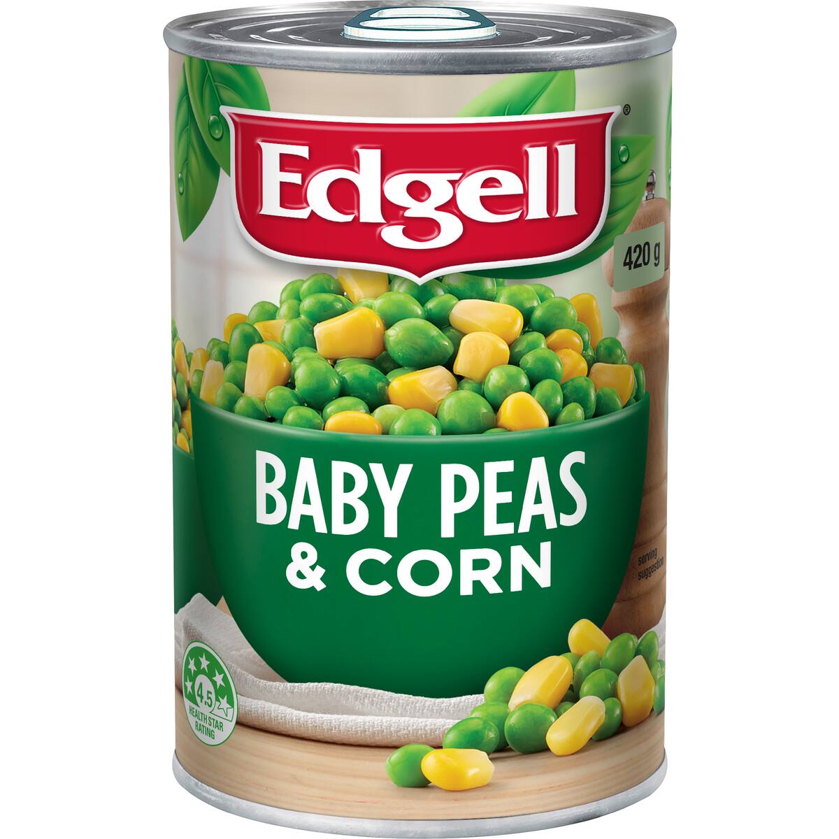 Edgell Baby Peas & Corn 420g