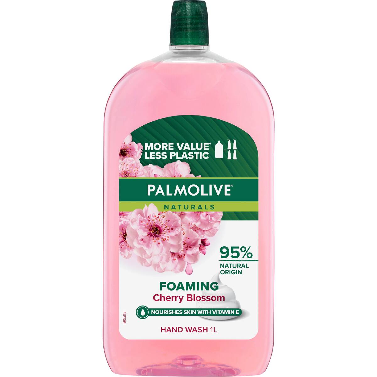 Palmolive Naturals Foaming Liquid Hand Wash Refill Cherry Blossom 1l