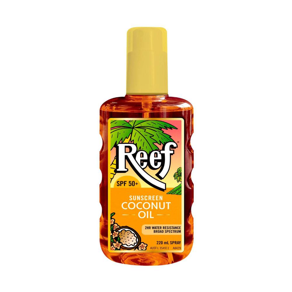 Reef SPF 50+ Sun Tan Coconut Oil Sunscreen Spray - 220mL