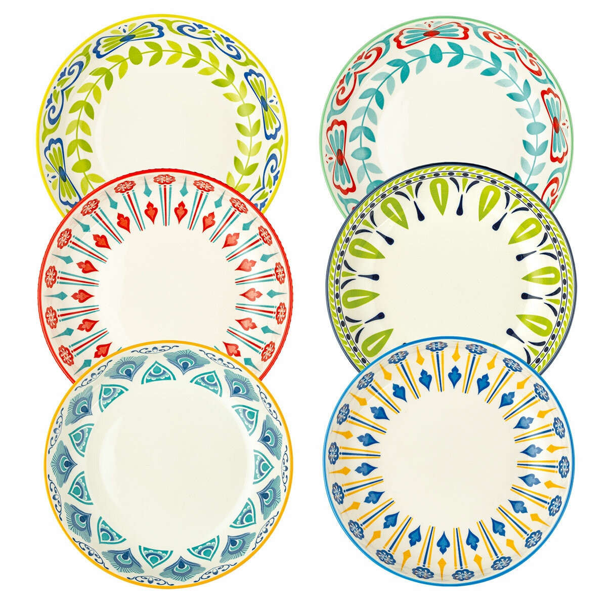 Signature Housewares Pasta Bowls 6 Piece Set 1, Stoneware 153mL