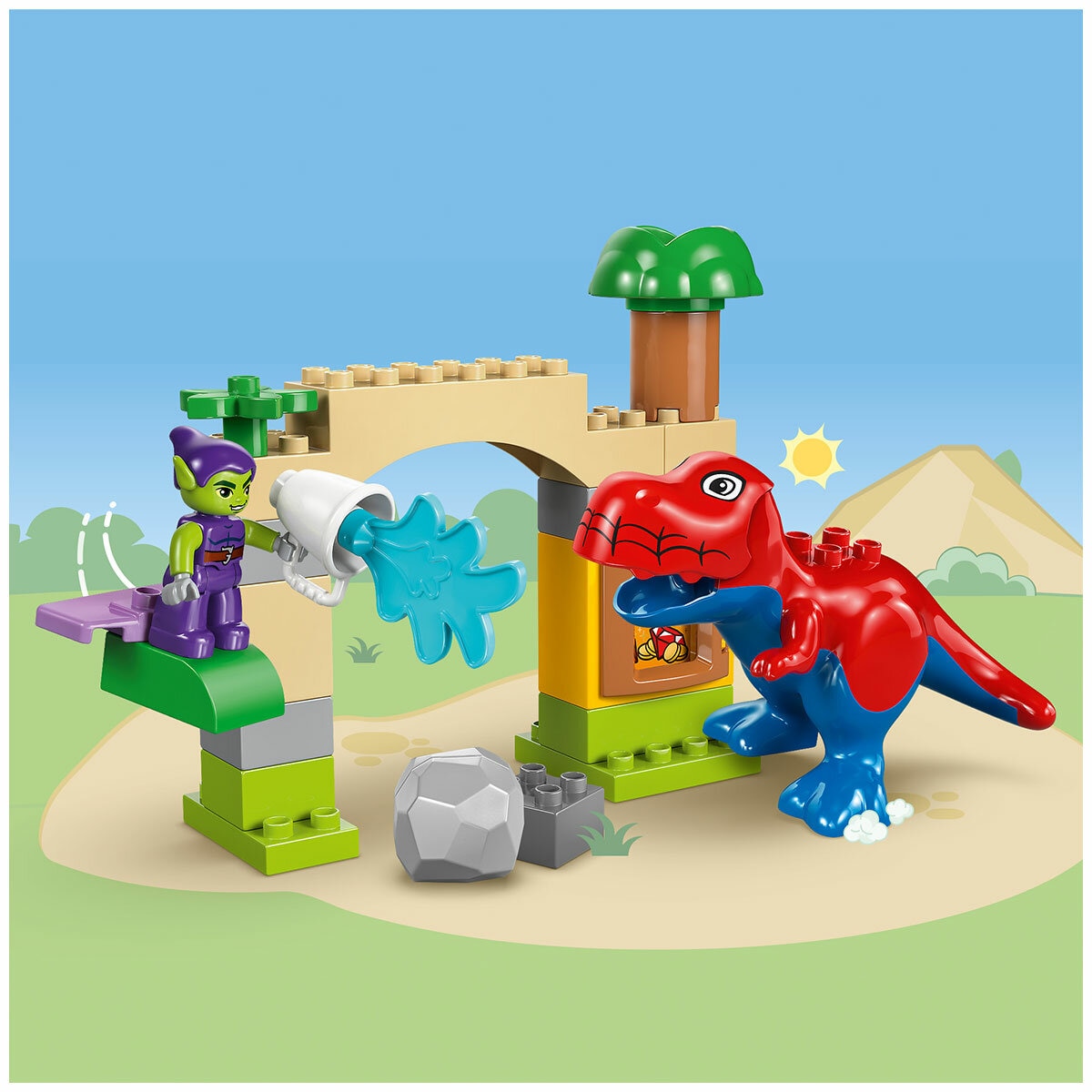 Lego Duplo Marvel Spidey-Rex Vs Green Goblin Dinosaur Action 10463
