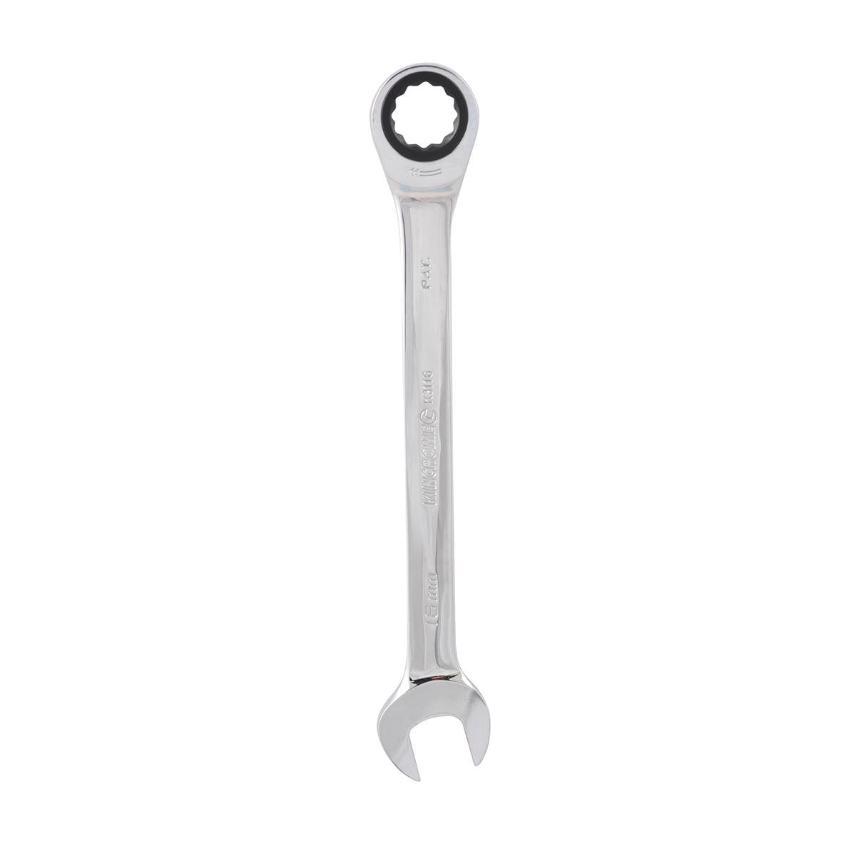 Kincrome Gear Spanner - 16mm - Chrome Vanadium Steel - Ratcheting