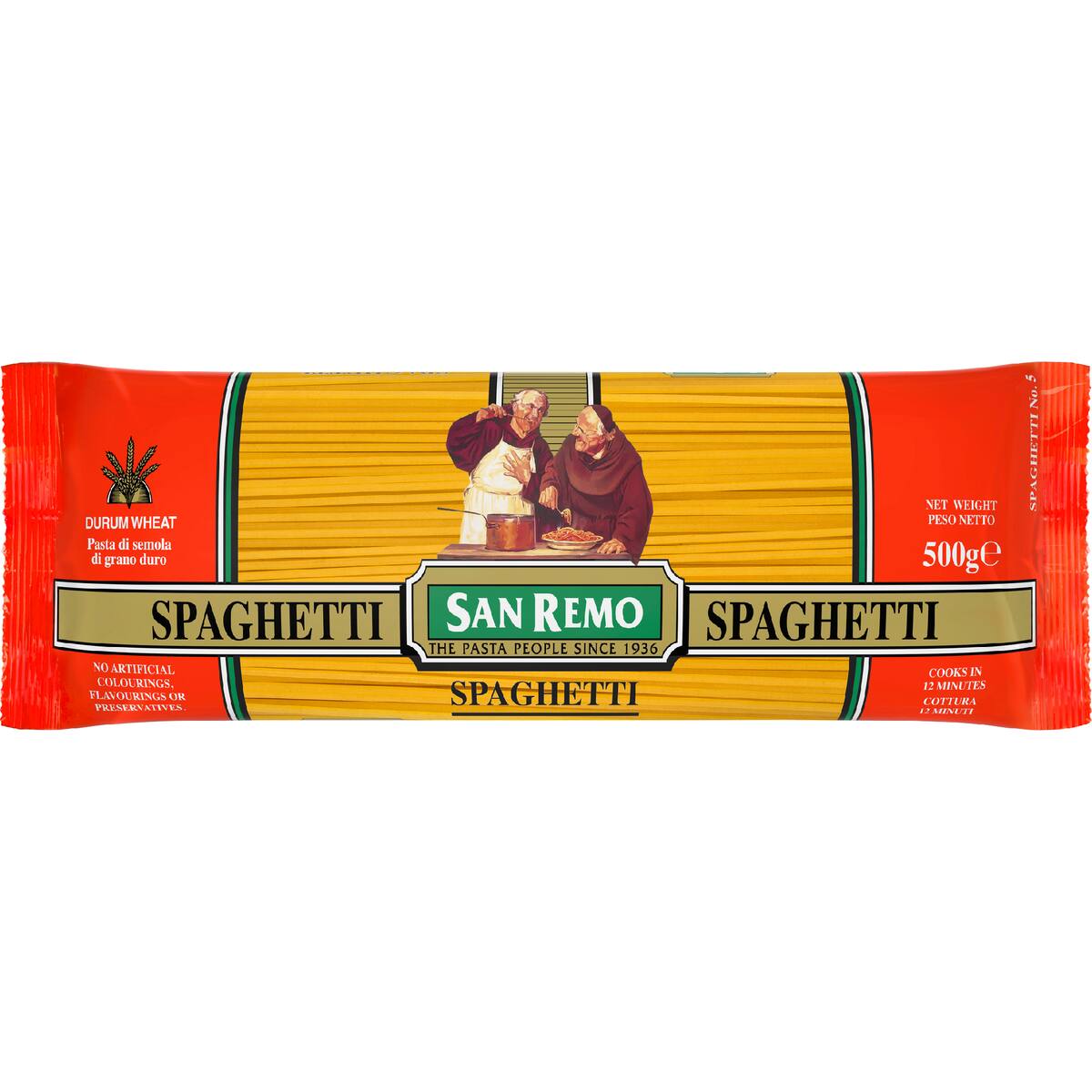 San Remo Spaghetti Pasta No 5 500g