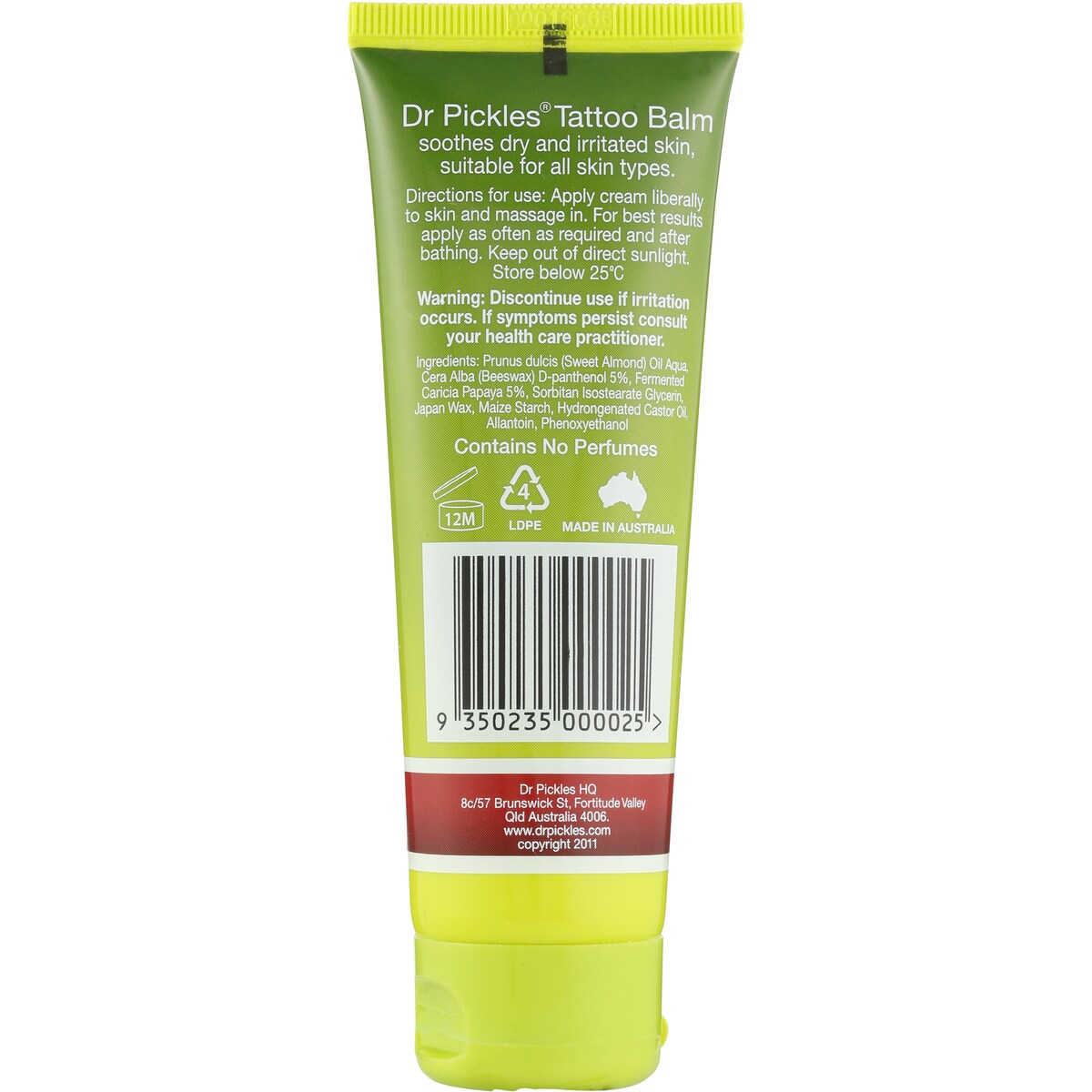 Dr Pickles Tattoo Balm Tube 75g