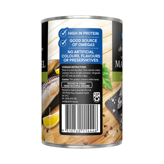 Safcol Wild Caught Mackerel In Oil - 425g