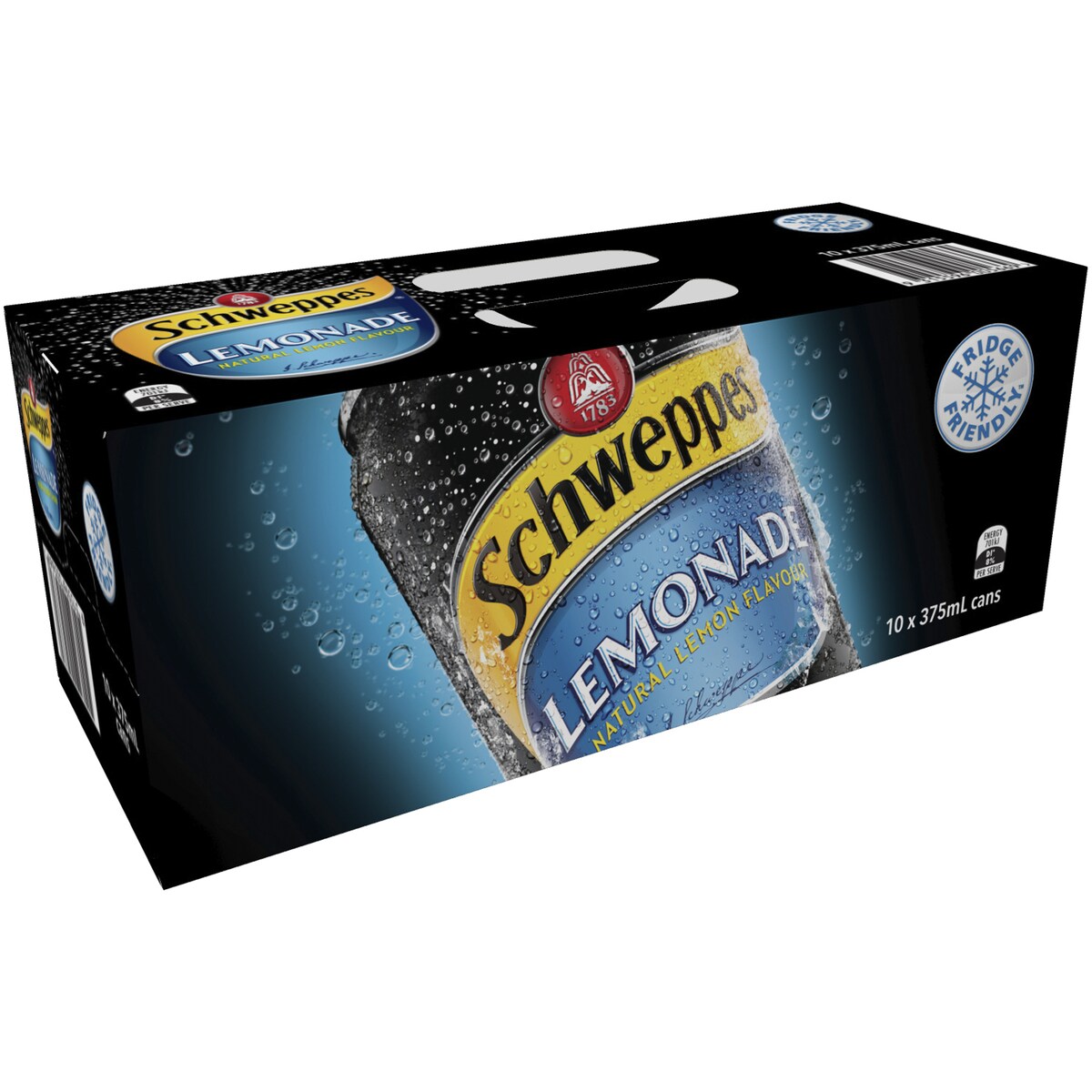 Schweppes Lemonade Soft Drink Cans Multipack 375mL x 10 pack