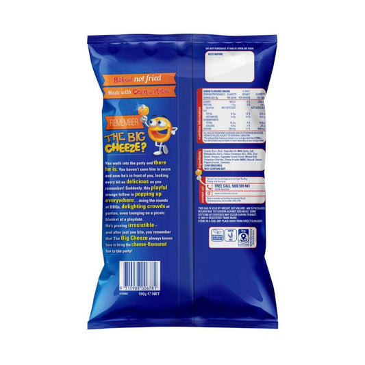 Cheezels Party Bag Snacks Cheese - 190g