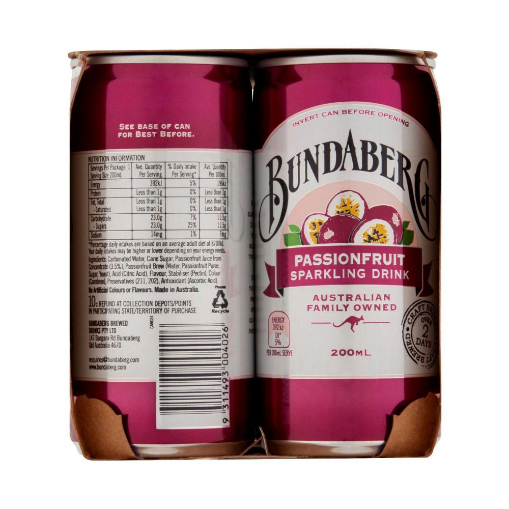 Bundaberg Brewed Passionfruit 6x200ml