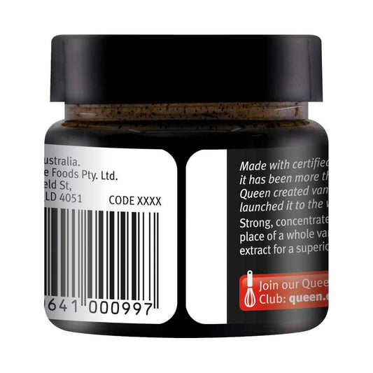 Queen Organic Vanilla Bean Paste - 65g