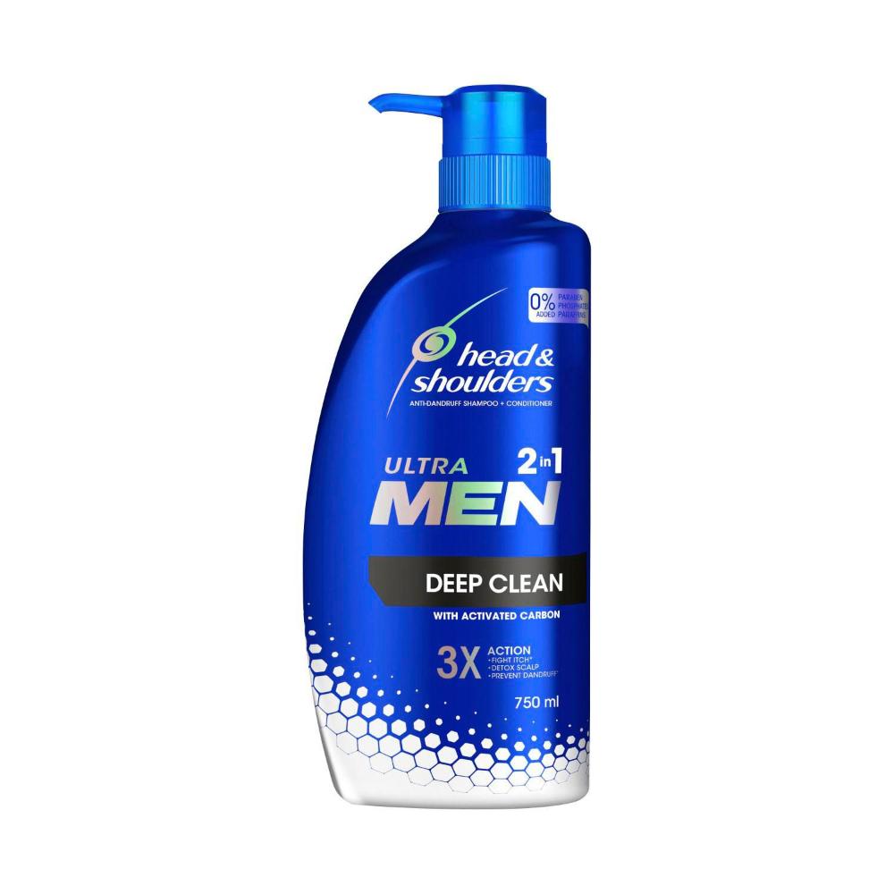 Head & Shoulders Ultramen Shampoo 2 In 1 Deep Clean - 750mL