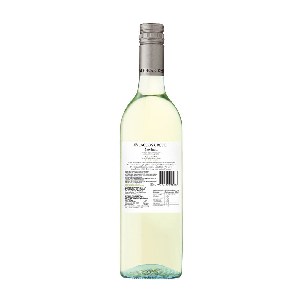 Jacob's Creek Unvined Riesling 750ml - 1 Each