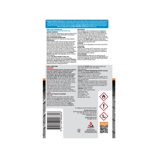 Dy Mark Metalpro Spray Paint - 400g - Epoxy Based - Fast Dry