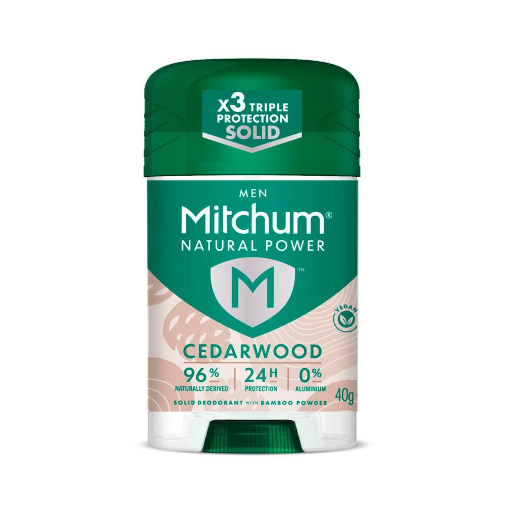 Mitchum Natural Power Cedarwood Roll On - 40g