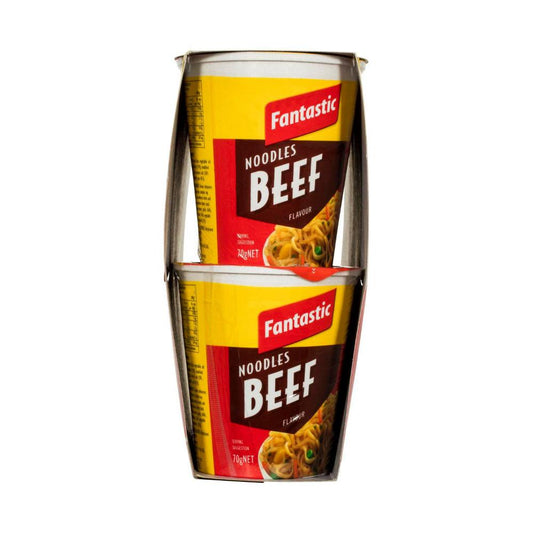 Fantastic Noodles Cups Beef - 6 pack