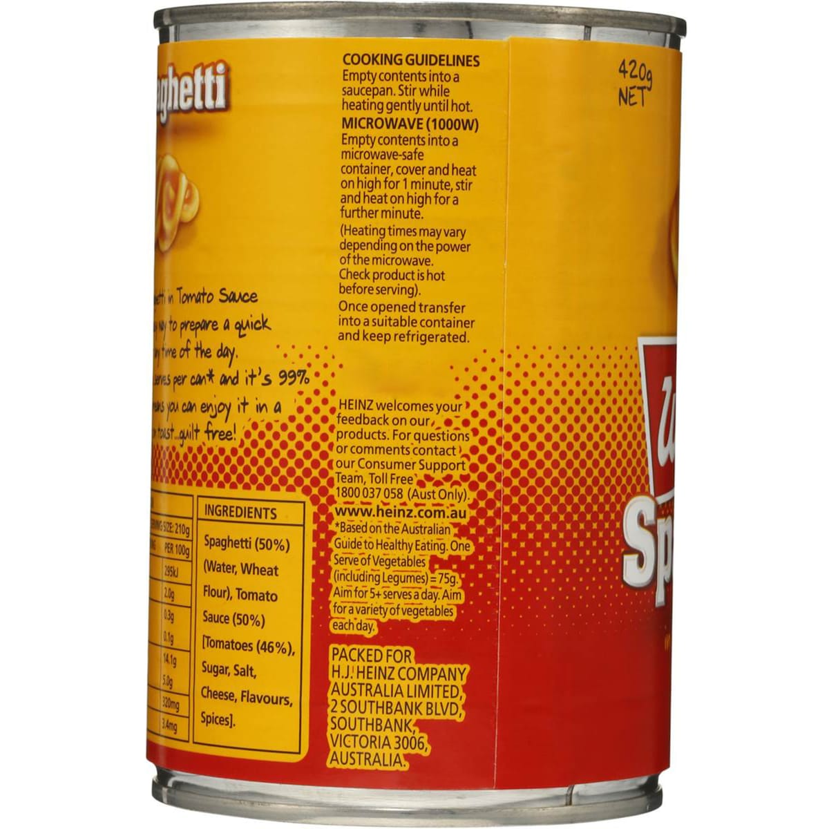Watties Spaghetti Regular 420g