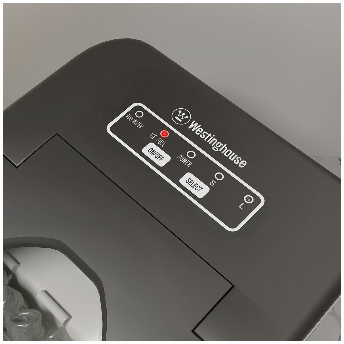 Westinghouse Compact Ice Maker 12kg WHIM01SS Stainless Steel 120W