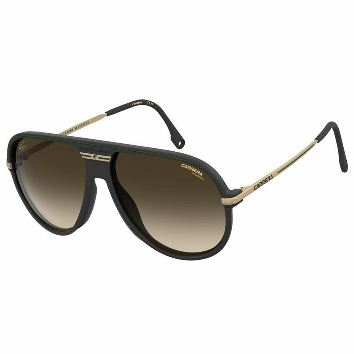 Carrera Sport 06/Pat Aviator Sunglasses Polarised Brown Black/Gold