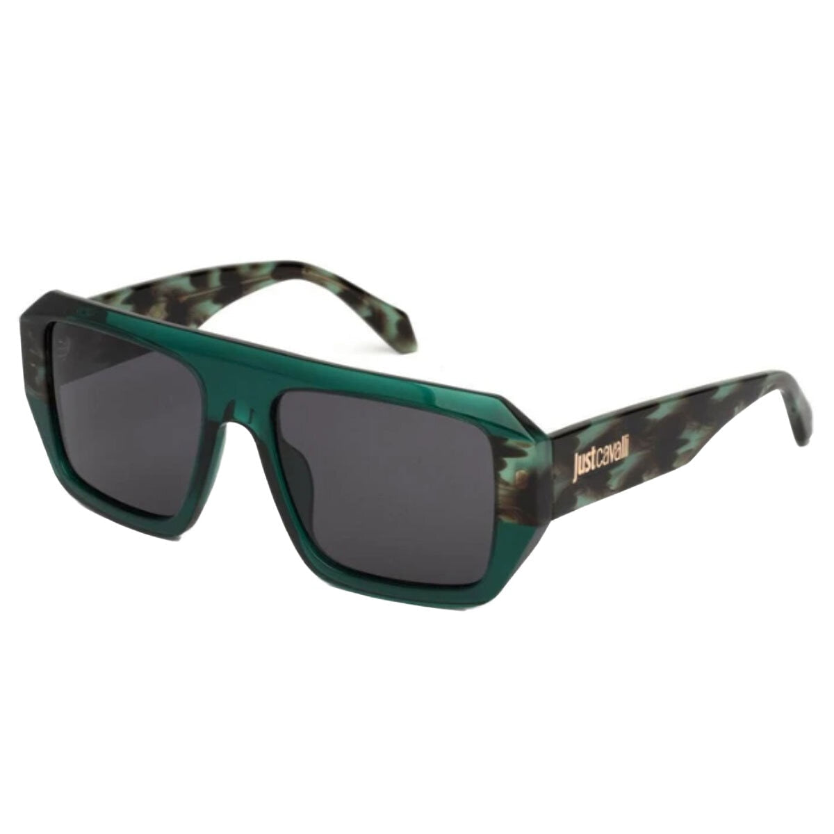 Just Cavalli SJC101V Men's Sunglasses Green Square Acetate