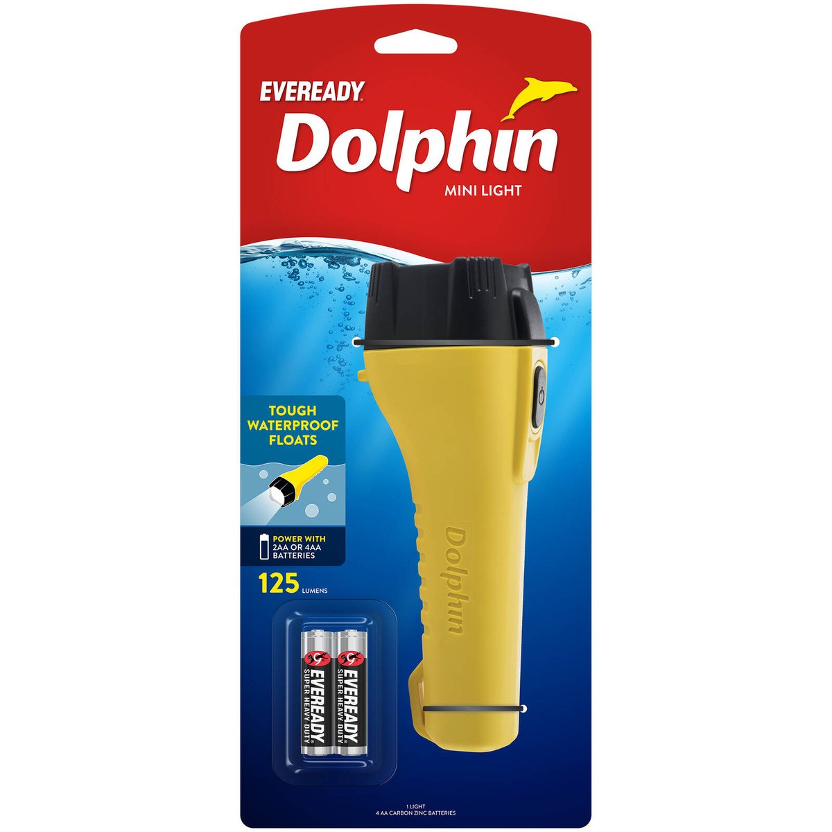 Eveready Dolphin Mini Light - 125 Lumen - Plastic - Waterproof