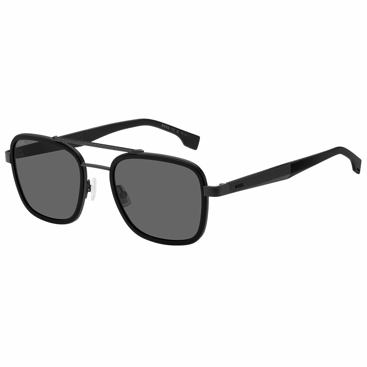 Hugo Boss 1486/S 003 Men's Sunglasses Grey Lens Matte Black