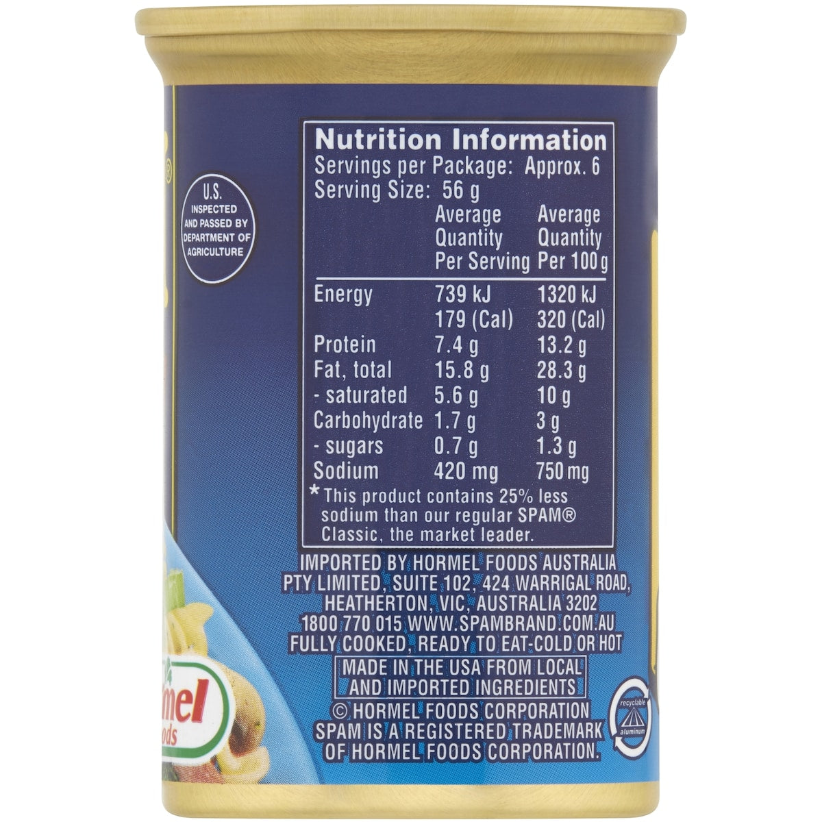Spam Ham Low Salt 340g