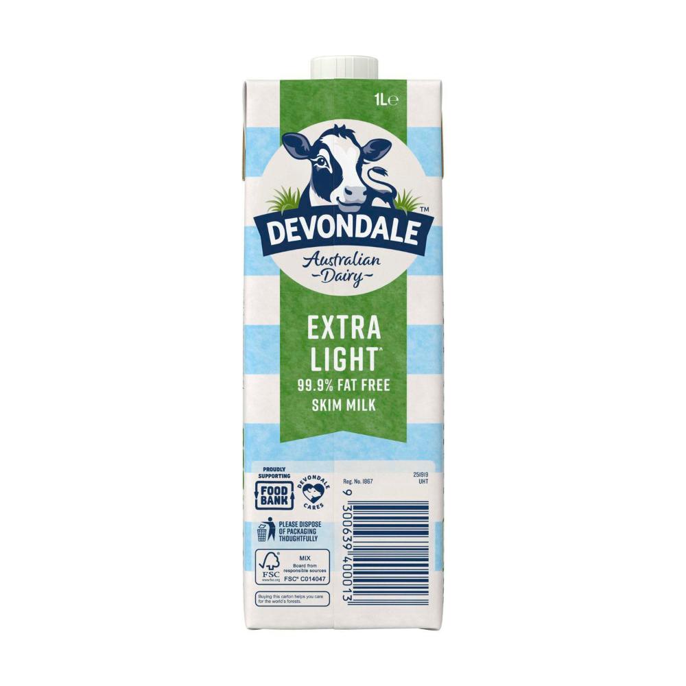 Devondale Skim Long Life Milk - 1L