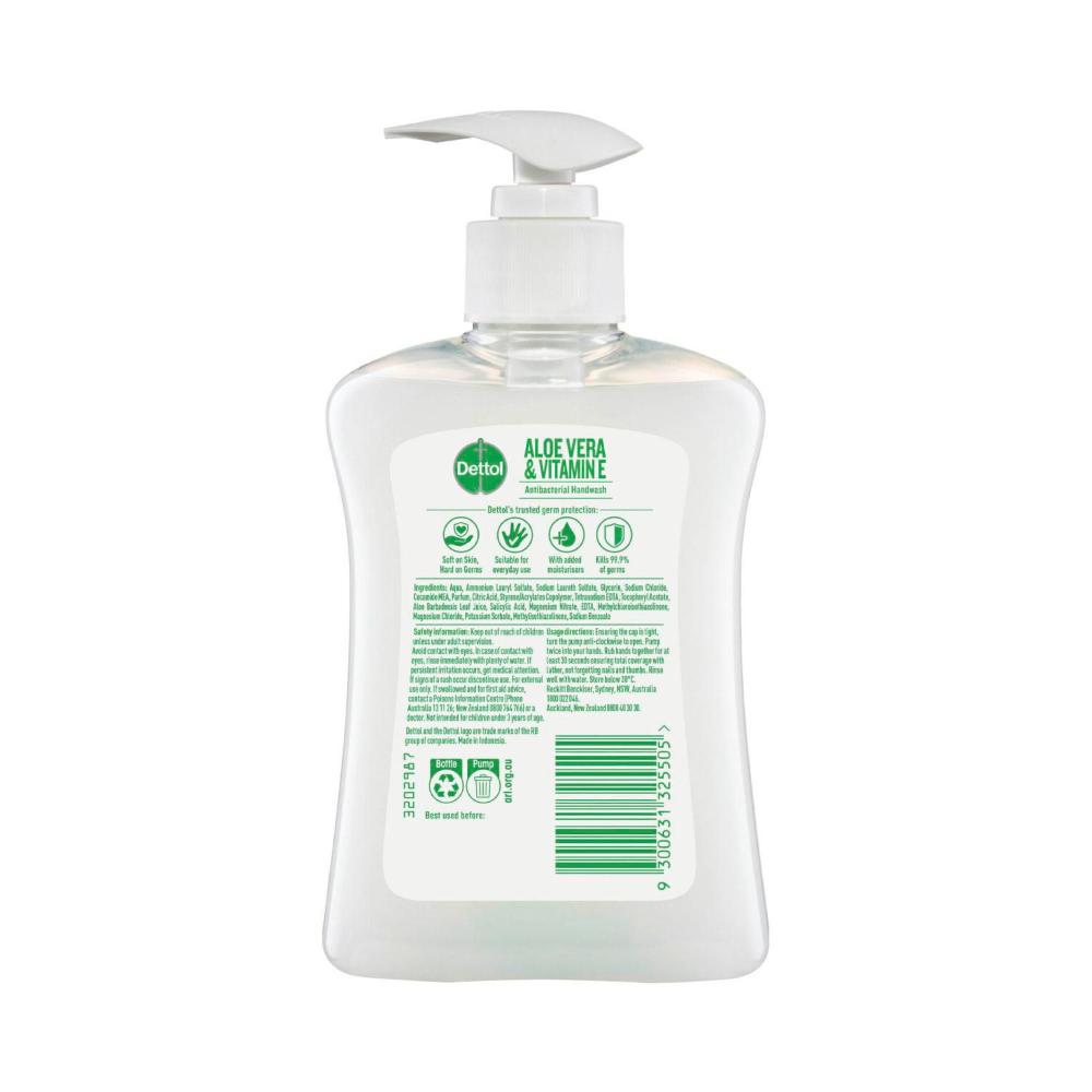 Dettol Liquid Hand Wash Pump Aloe - 250mL