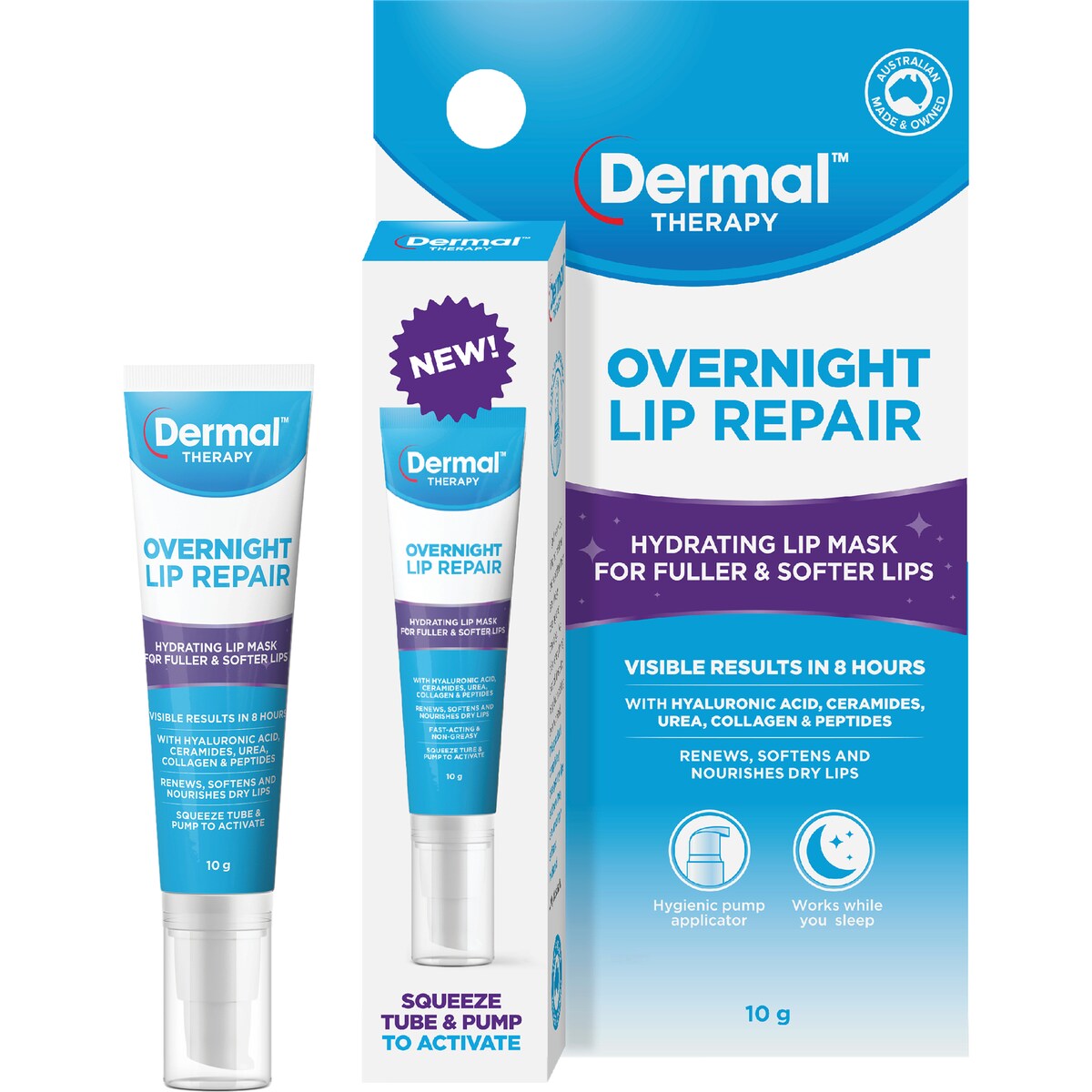 Dermal Therapy Overnight Lip Repair Hydrating Mask 10g