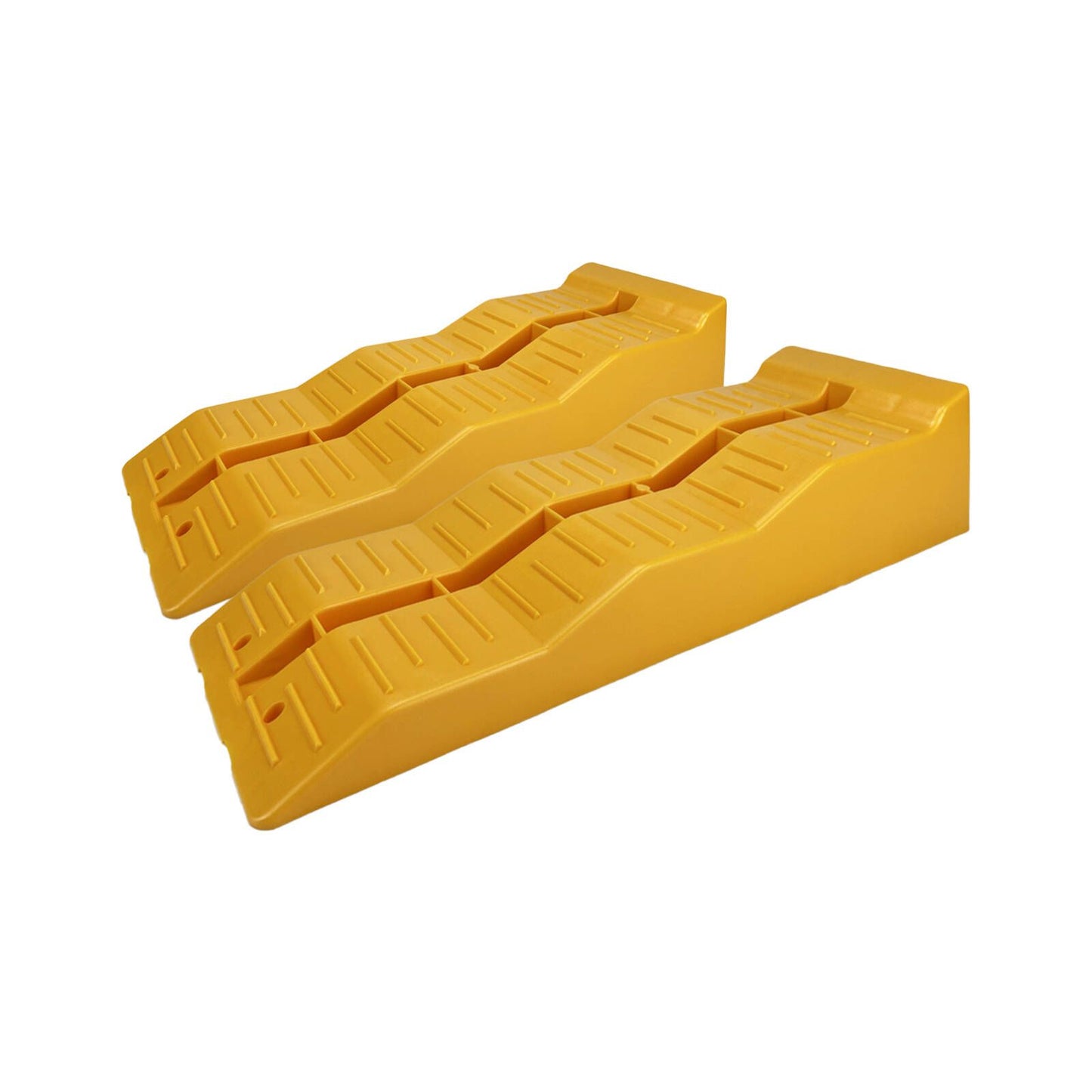 All Set Yellow Caravan Levelling Ramp - 300 x 150 x 600mm - Pair