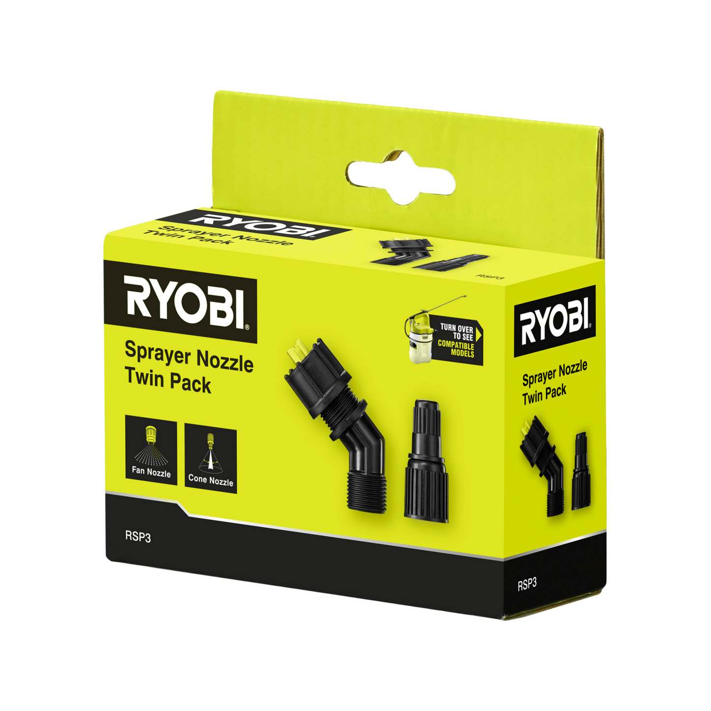 Ryobi Sprayer Nozzle - Cone & Fan - 2 Pack