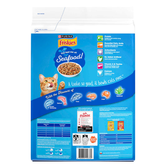 Friskies Adult Seafood Sensations Dry Cat Food - 6kg