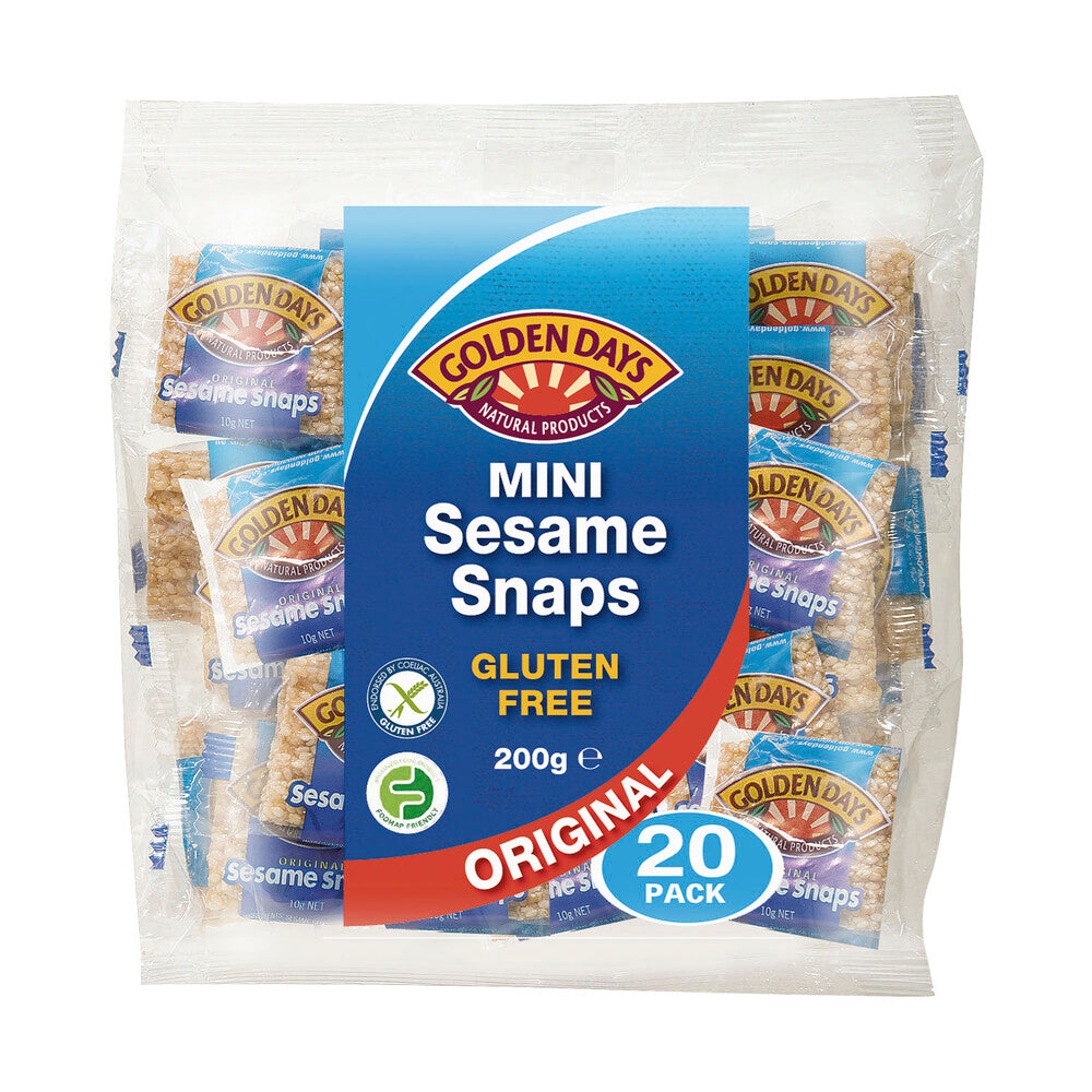 Golden Days Mini Sesame Snaps Gluten Free - 200g